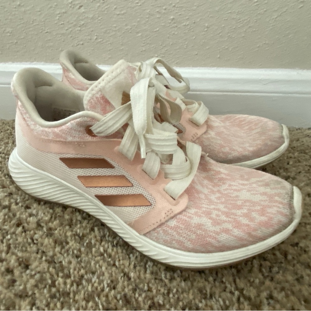 ADIDAS GLOW PINK & rose gold Edge Lux women 6.0 barely worn EUC - Picture 3 of 6